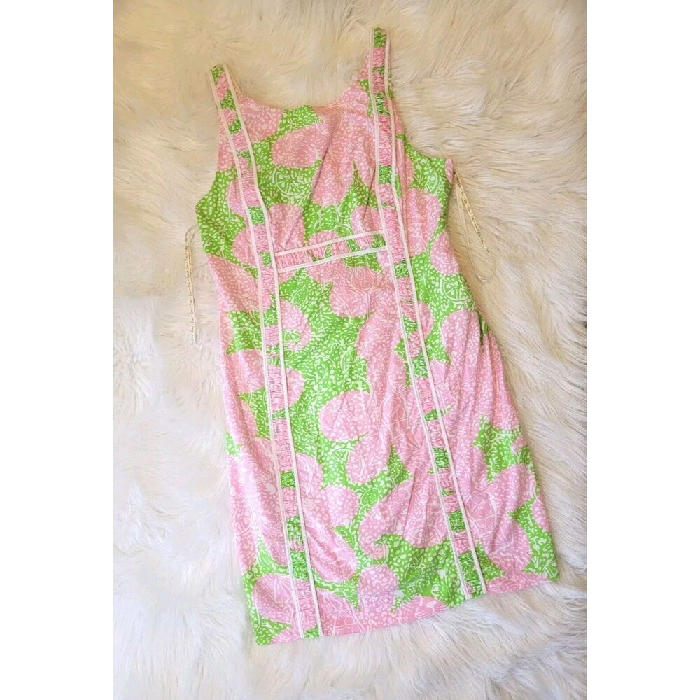 Lilly Pulitzer Limeade Cheat Ya Fryer Shift Dress Size 8 Beach Tropical Summer